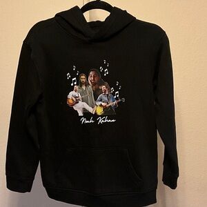 Wonder Nation Black Hoodie with Musical Graphic